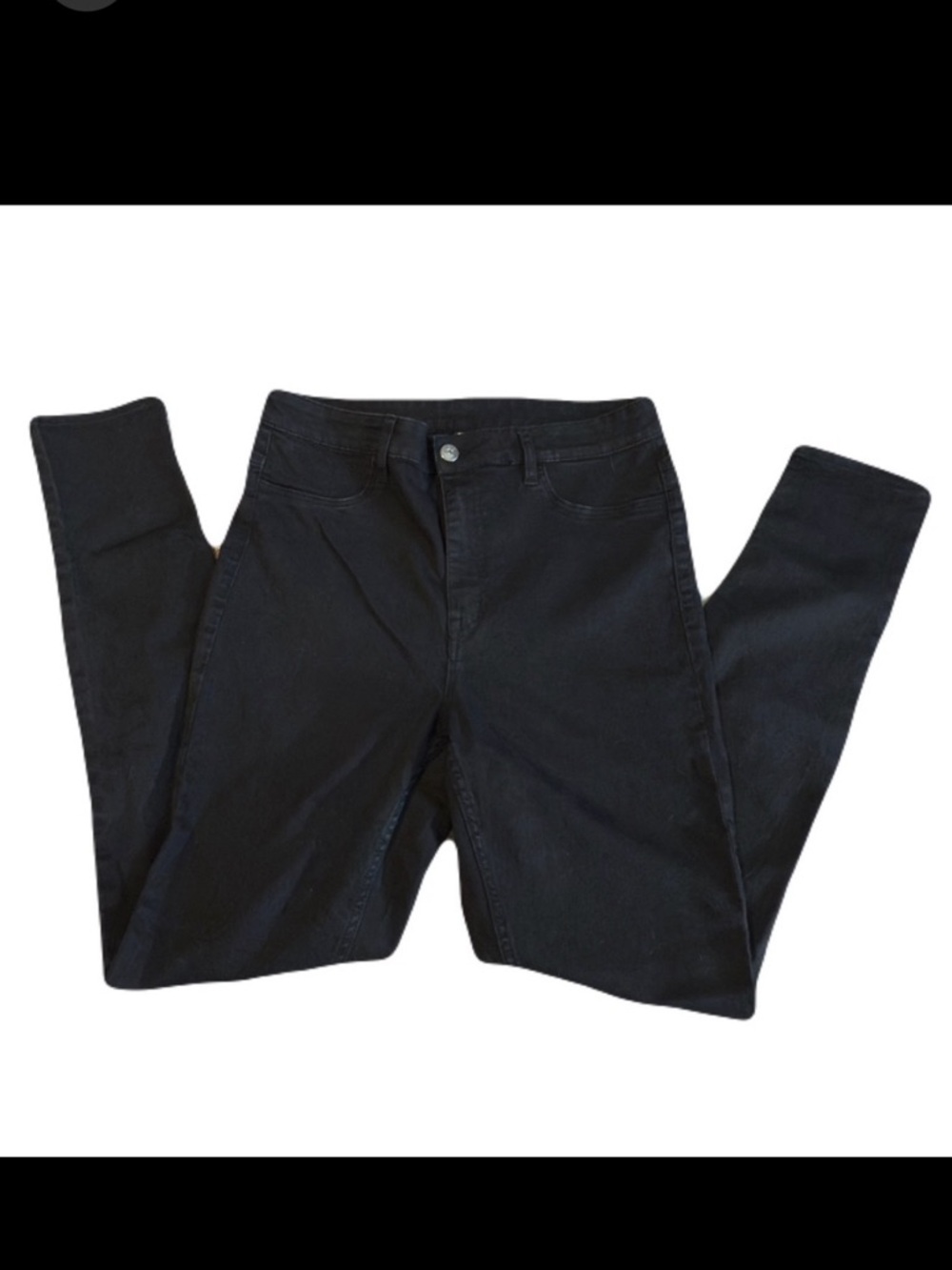 H & M Divided black skinny denim jeans Women’s size 10 | b13